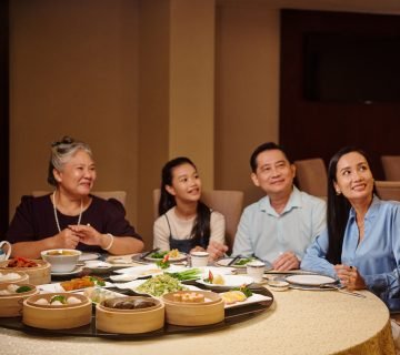 Private dining room setup at Evergreen On 38 for Chinese banquets and group events.