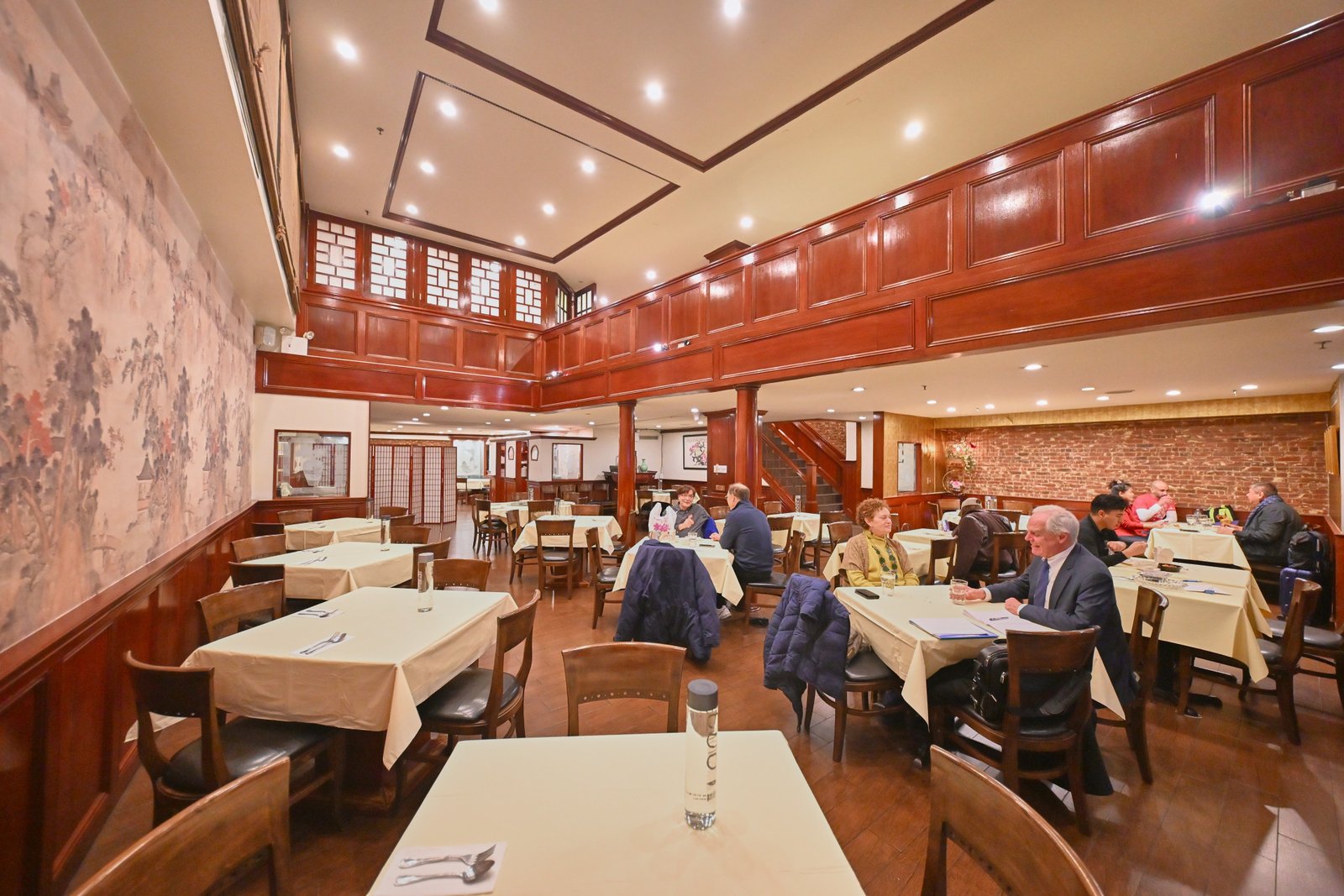 Guests dining at Evergreen On 38 in Midtown Manhattan